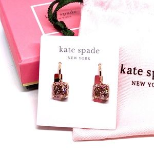 Kate Spade Glitter Square Leverback